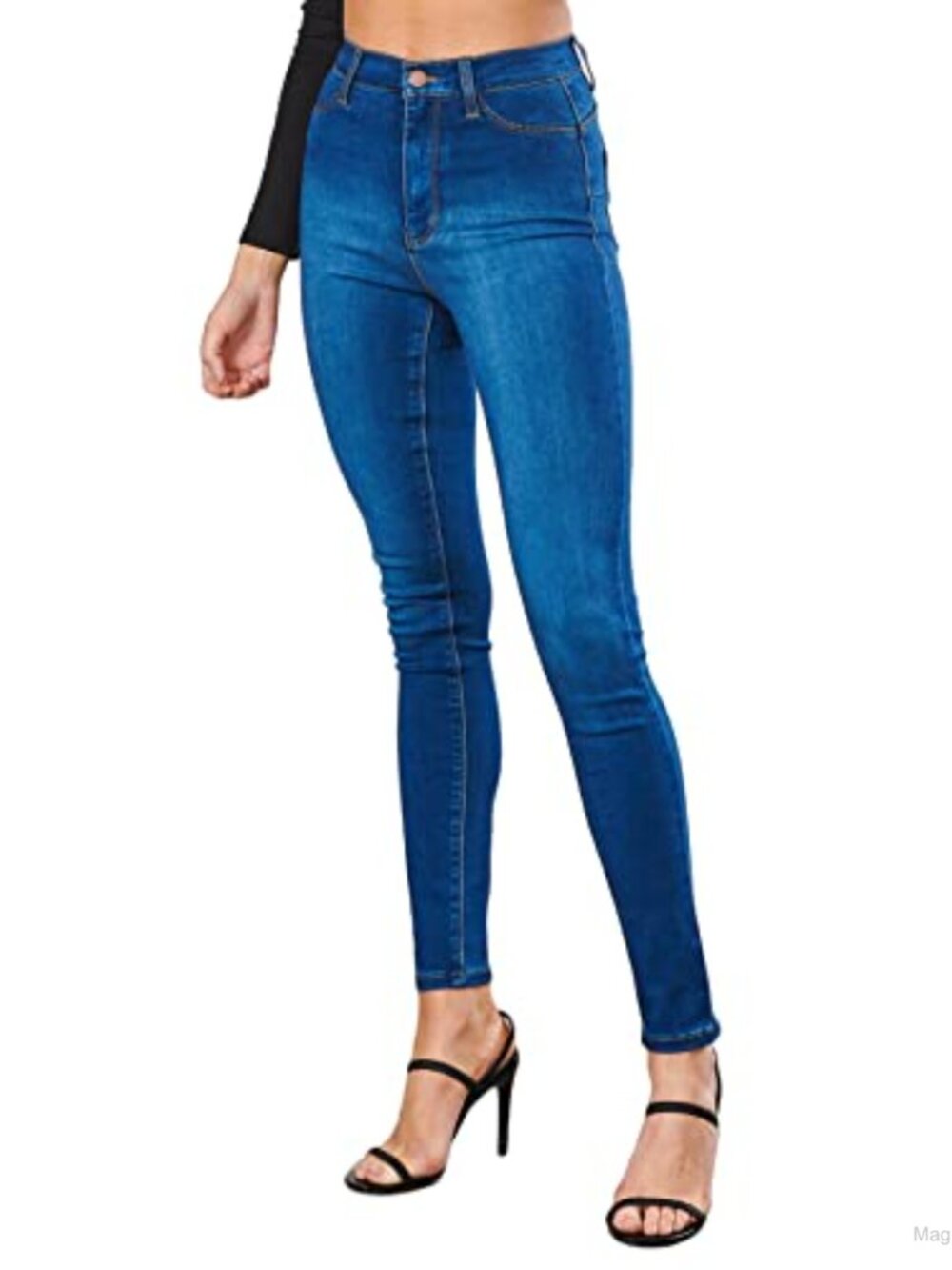 Women's High Rise Skinny Jeans Stretchy Slim Fit Ankle Denim Pants
